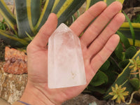 Polished Clear Quartz Crystal Points x 3 From Madagascar - TopRock