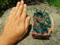 Natural Gorgeous Cabinet Dioptase Specimen, Deep Shiny Emerald Green Crystals On Calcite & Rouge Dolomite Matrix x 1 From Renneville Brazzaville, Congo - TopRock