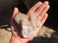 Natural Cascading White Phantom Smokey Quartz Clusters  x 6 From Luena, Congo - Toprock Gemstones and Minerals 