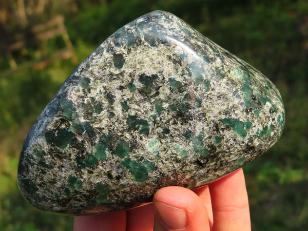 Polished Emeralds In Matrix Free Form x 1 From Zimbabwe - TopRock