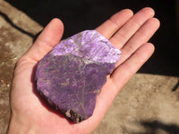 Natural Metallic Purpurite Cobbed Specimens  x 6 From Erongo, Namibia - Toprock Gemstones and Minerals 