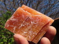 Natural New Sunset Orange Calcite Specimens  x 24 From Spitzkop, Namibia - Toprock Gemstones and Minerals 