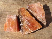 Natural New Sunset Orange Calcite Specimens  x 24 From Spitzkop, Namibia - Toprock Gemstones and Minerals 