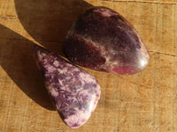 Polished Purple Lepidolite Free Forms  x 6 From Zimbabwe