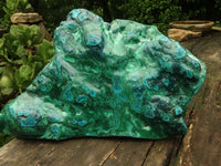 Polished Chrysocolla & Malachite Display Piece  x 1 From Kulukuluku, Congo - TopRock