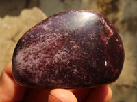 Polished Purple Lepidolite Free Forms  x 6 From Zimbabwe