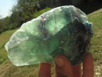 Natural Selected Watermelon Fluorite Cobbed Pieces x 4 From Uis, Namibia - TopRock