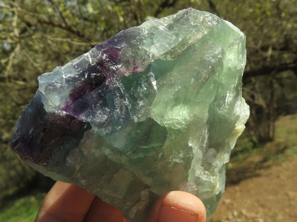 Natural Selected Watermelon Fluorite Cobbed Pieces x 4 From Uis, Namibia - TopRock