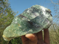 Natural Selected Watermelon Fluorite Cobbed Pieces x 4 From Uis, Namibia - TopRock