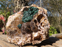 Natural Rare Ball Malachite On Drusy Quartz & Dolomite Matrix  x 1 From Kambove, Congo - Toprock Gemstones and Minerals 