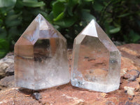 Polished Wispy Phantom Smokey Quartz Points  x 20 From Madagascar - TopRock