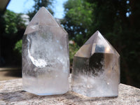 Polished Wispy Phantom Smokey Quartz Points  x 20 From Madagascar - TopRock