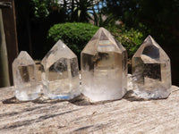 Polished Wispy Phantom Smokey Quartz Points  x 20 From Madagascar - TopRock