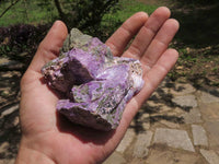 Natural Rough Stichtite & Green Serpentine Cobbed Specimens  x 15 From Barberton, South Africa - TopRock