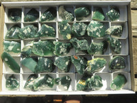 Polished Green Mtorolite Chrome / Emerald Chrysoprase Slices  x 35 From Mutorashanga, Zimbabwe - TopRock