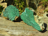 Natural Micro Botryoidal Crystalline Malachite Specimens  x 3 From Congo