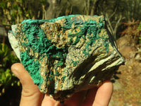 Natural Micro Botryoidal Crystalline Malachite Specimens  x 3 From Congo