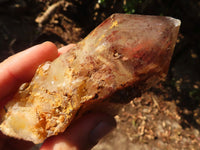 Natural Red Hematoid  Phantom Quartz Specimens x 6 From Karoi, Zimbabwe