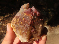 Natural Red Hematoid  Phantom Quartz Specimens x 6 From Karoi, Zimbabwe