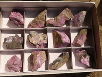 Natural Rough Stichtite & Serpentine Specimens x 12 From Barberton, South Africa