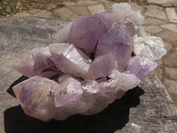 Natural Jacaranda Amethyst Clusters  x 2 From Mumbwa, Zambia - TopRock