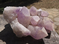 Natural Jacaranda Amethyst Clusters  x 2 From Mumbwa, Zambia - TopRock