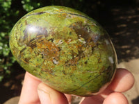 Polished Green Opal Palm Stones  x 6 From Madagascar - TopRock