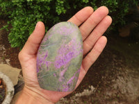 Polished Purple Stichtite & Serpentine Standing Free Forms  x 3 From Barberton, South Africa - Toprock Gemstones and Minerals 