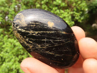 Polished Schorl Black Tourmaline Palm Stones  x 37 From Madagascar - Toprock Gemstones and Minerals 