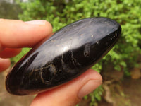 Polished Schorl Black Tourmaline Palm Stones  x 37 From Madagascar - Toprock Gemstones and Minerals 