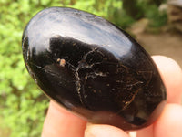 Polished Schorl Black Tourmaline Palm Stones  x 37 From Madagascar - Toprock Gemstones and Minerals 