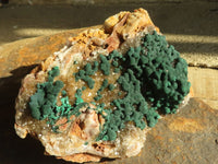 Natural Rare Ball Malachite On Drusy Quartz & Dolomite Matrix  x 1 From Kambove, Congo