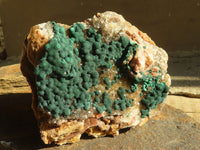 Natural Rare Ball Malachite On Drusy Quartz & Dolomite Matrix  x 1 From Kambove, Congo