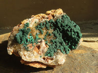 Natural Rare Ball Malachite On Drusy Quartz & Dolomite Matrix  x 1 From Kambove, Congo