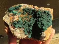 Natural Rare Ball Malachite On Drusy Quartz & Dolomite Matrix  x 1 From Kambove, Congo