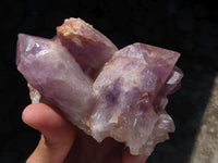 Natural Tangerine Amethyst Crystal Clusters x 3 From Mumbwa, Zambia - TopRock