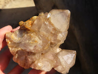 Natural Cascading Smokey Quartz Clusters x 2 From Luena, Congo