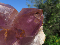 Natural Tangerine Amethyst Crystal Clusters x 3 From Mumbwa, Zambia - TopRock