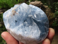 Polished Crystal Centred Blue Celestite Eggs  x 3 From Sakoany, Madagascar - TopRock