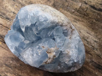 Polished Crystal Centred Blue Celestite Eggs  x 3 From Sakoany, Madagascar - TopRock