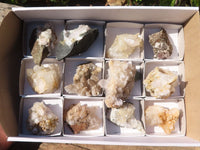 Natural Brandberg Quartz Matrix Specimens x 12 From Brandberg, Namibia