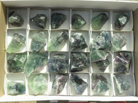 Natural Selected Watermelon Fluorite Cobbed Pieces x 24 From Uis, Namibia - TopRock