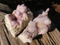 Natural Spirit Amethyst Quartz Clusters  x 2 From Boekenhouthoek, South Africa - Toprock Gemstones and Minerals 