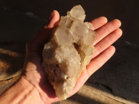 Natural Cascading Smokey Quartz Clusters x 2 From Luena, Congo