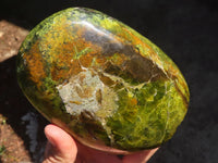 Polished Green Opal Standing Free Form  x 1 From Antsirabe, Madagascar - Toprock Gemstones and Minerals 