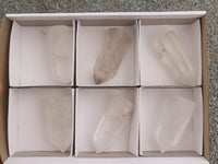 Polished Clear Quartz Crystal Points x 6 From Madagascar - TopRock