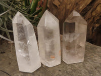 Polished Clear Quartz Crystal Points x 6 From Madagascar - TopRock