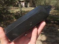 Polished Black Basalt Points  x 3 From Madagascar - TopRock