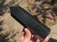 Polished Black Basalt Points  x 3 From Madagascar - TopRock