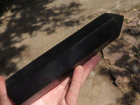 Polished Black Basalt Points  x 3 From Madagascar - TopRock